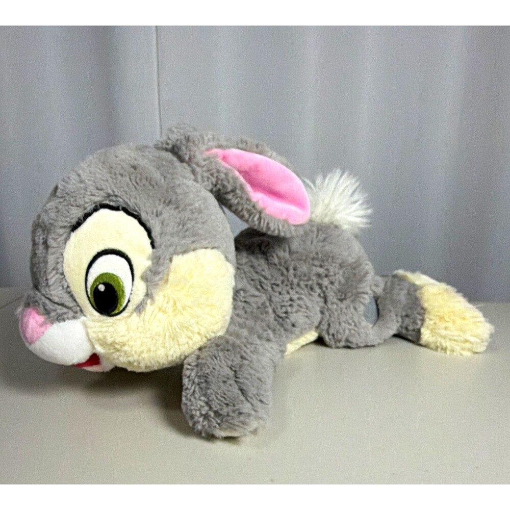 Disney Thumper Cuddleez Plush Gray Bunny Rabbit Bambi Stamped